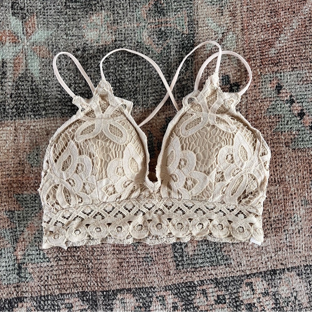 Pink Lily Lace Bralette